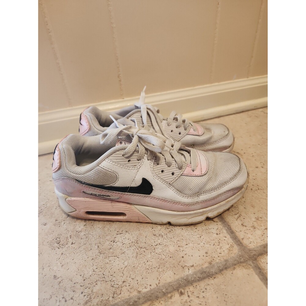 Nike Air Max 90 GS White Pink Tye Dye Sneakers Youth 6.5